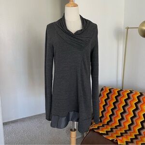 Luukaa Asymmetrical Lagenlook Arty Long Sleeve Top